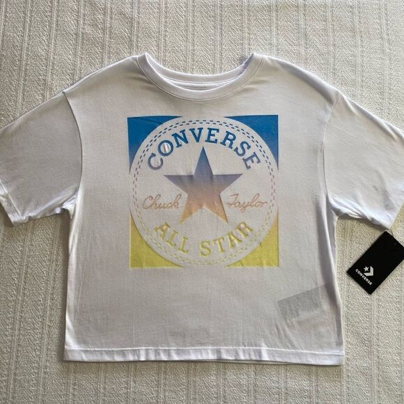 CONVERSE GIRLS LARGE TSHIRT - Picture 1 of 3